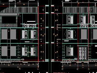  File Bản vẽ autocad thiết kế nhà 3 tầng kích thước 9m x 9 m